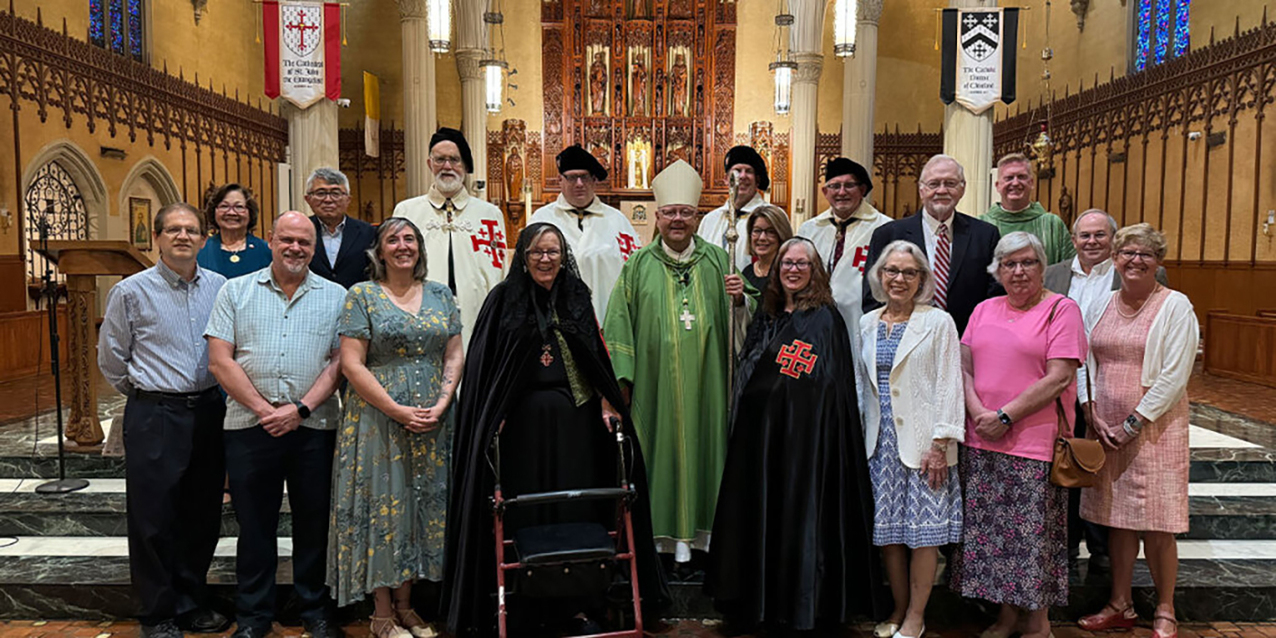 Bishop recognizes ancient order as they promote peace in the Holy Land