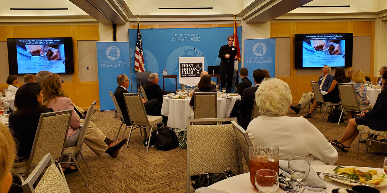 Father Bryan Norton shares priesthood journey with First Friday Club of Cleveland