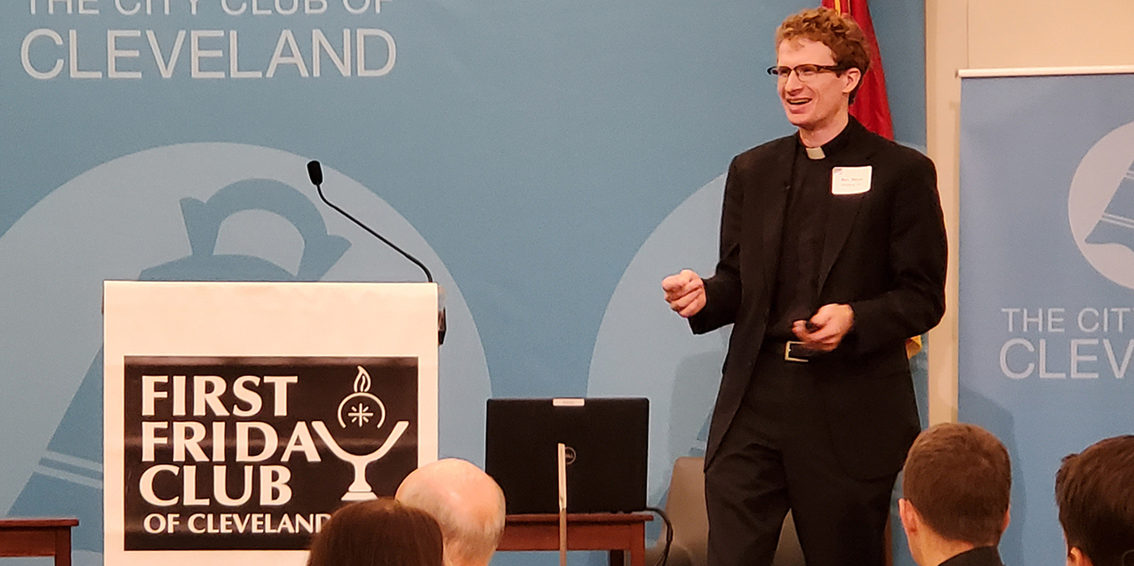 Father Bryan Norton shares priesthood journey with First Friday Club of Cleveland