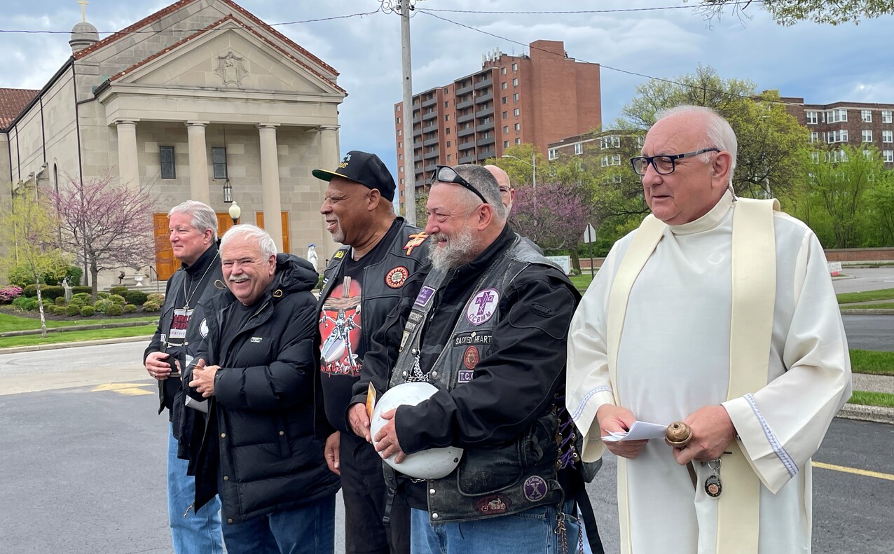 Catholic Cross Bearers Motorcycle Ministry hits the street after blessing of bikes
