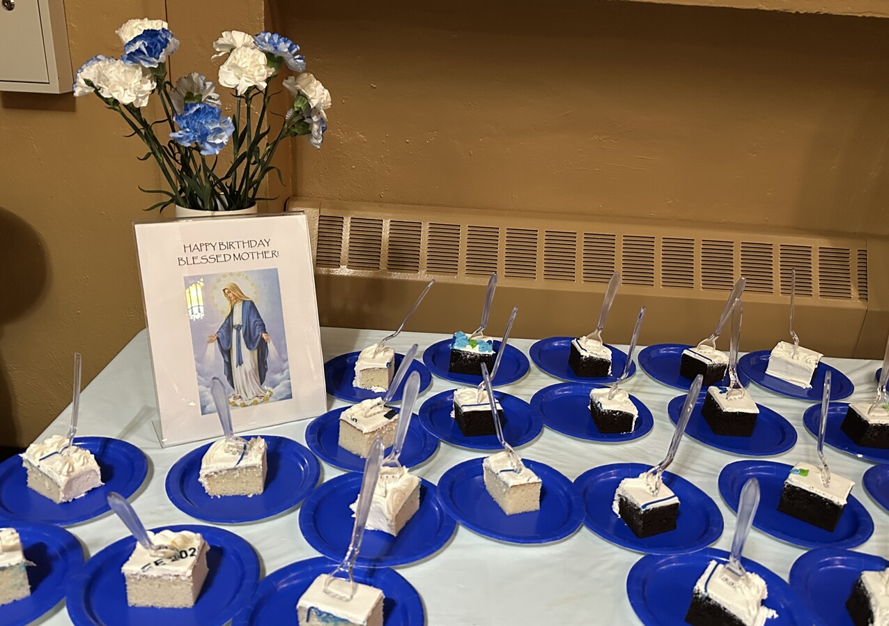 Theology on the Rocks West celebrates Blessed Mother’s birthday at namesake church