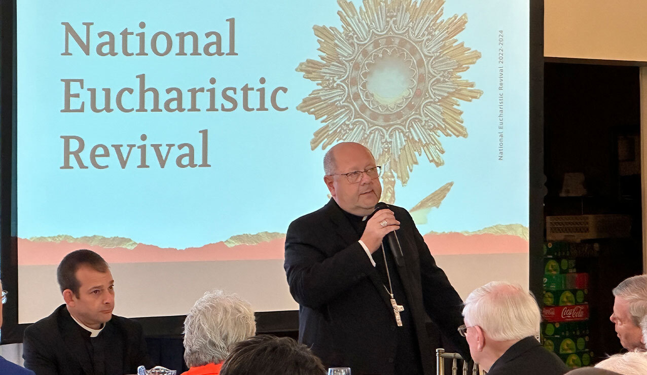 Bishop discusses our Eucharistic mission at First Friday Club of Greater Akron