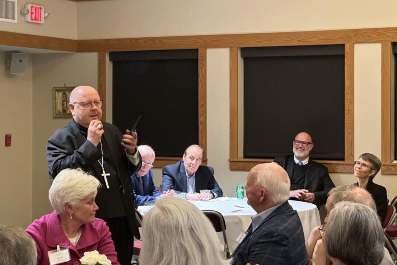 Grbac, Kyle talk faith, football to St. John the Evangelist Leadership Guild  