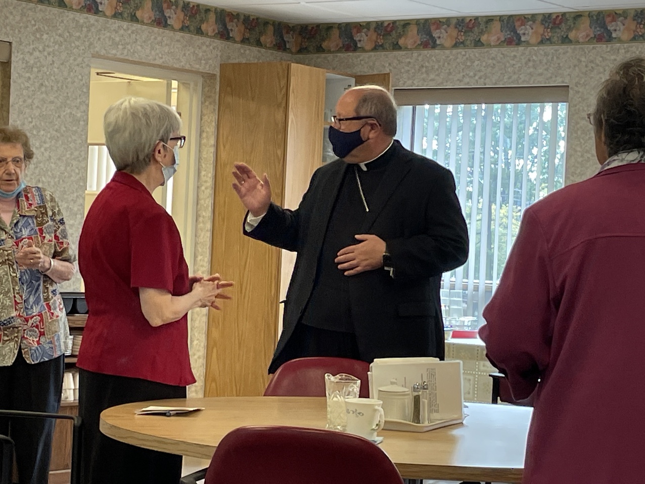 Sisters of the Incarnate Word and Blessed Sacrament host Bishop Malesic