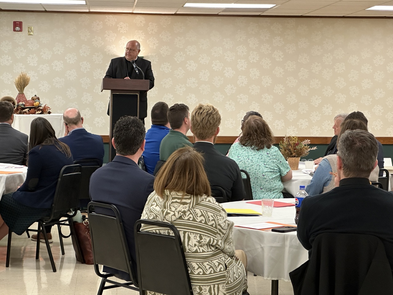 Bishop, superintendent share education good news with pastors, principals