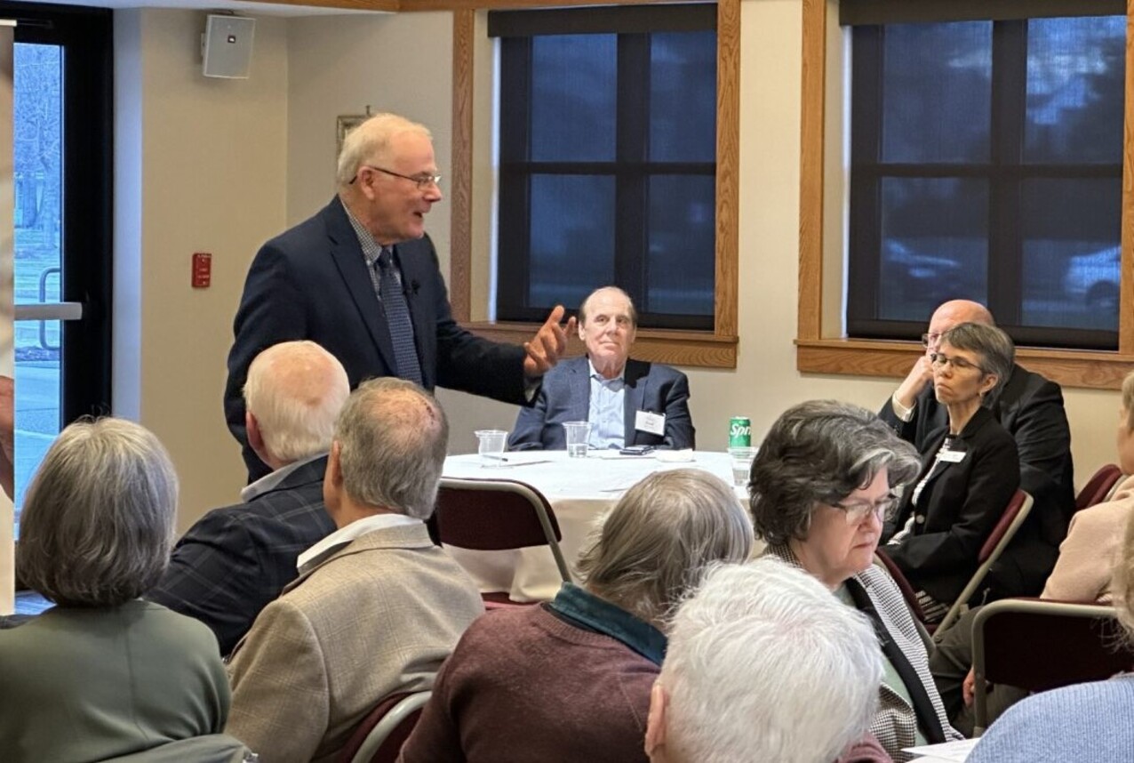 Grbac, Kyle talk faith, football to St. John the Evangelist Leadership Guild  