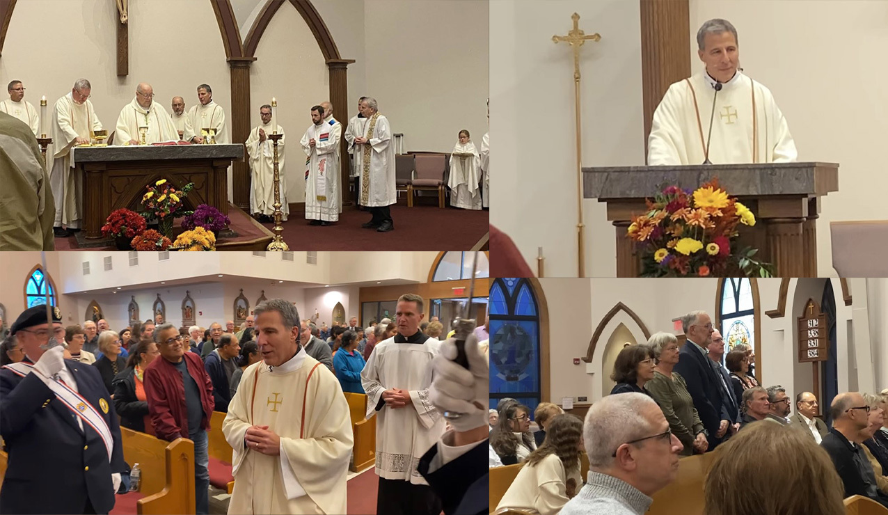 Bishop Malesic installs Father Thaden as St. Martin of Tours, Valley City pastor