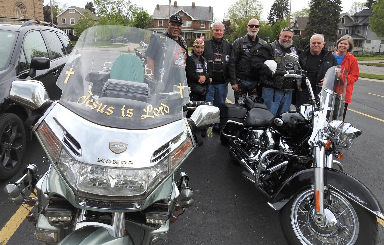 Catholic Cross Bearers Motorcycle Ministry hits the street after blessing of bikes