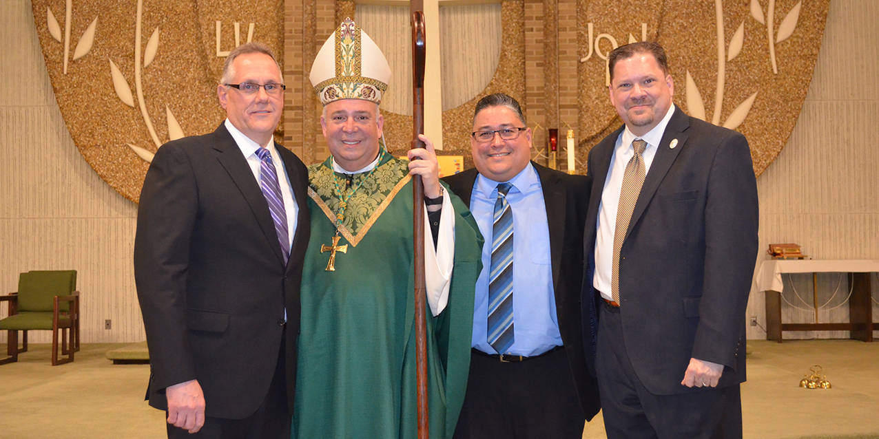 Three permanent diaconate candidates installed to ministry of acolyte