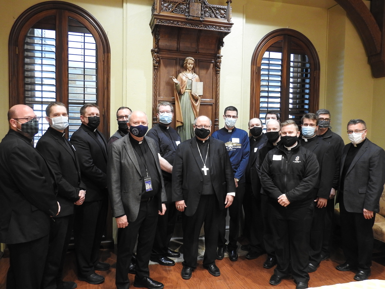 Meetings with cardinal, priests and Culture Project missionaries highlight bishop’s day