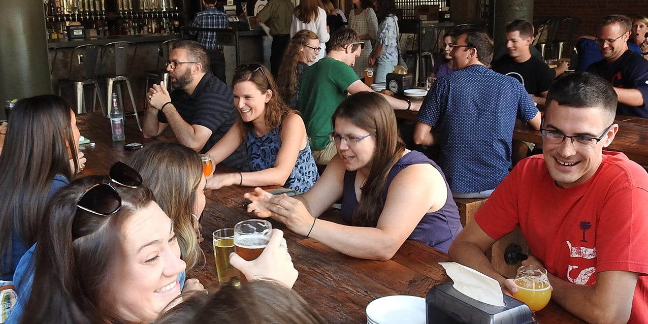 Books & Beaches event draws young adults from across the diocese