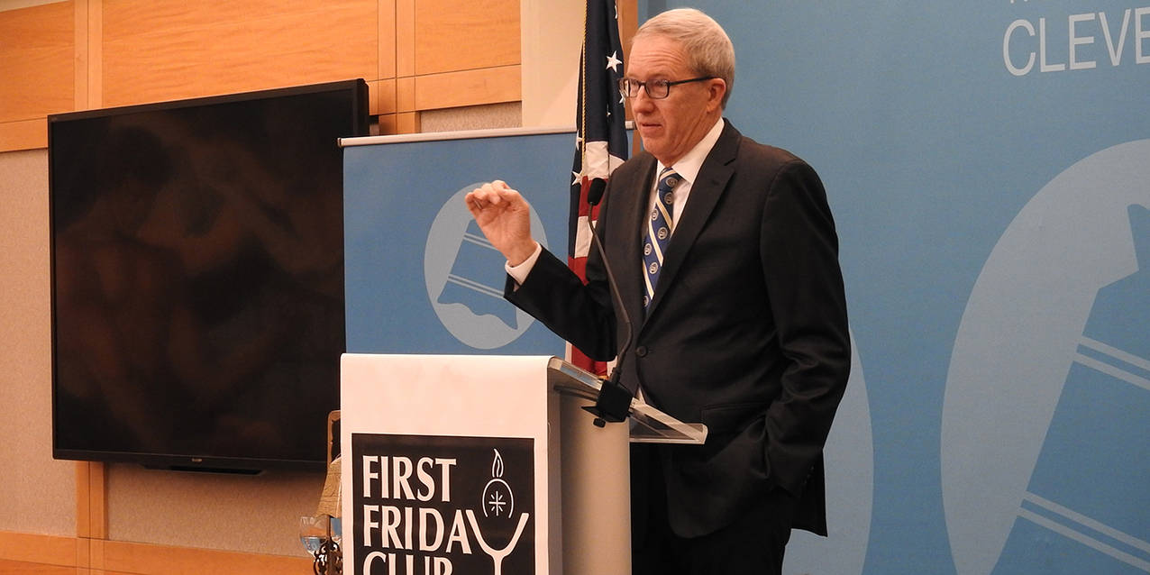 John Carroll University president shares ‘inspired leadership’ philosophy with First Friday Club of Cleveland