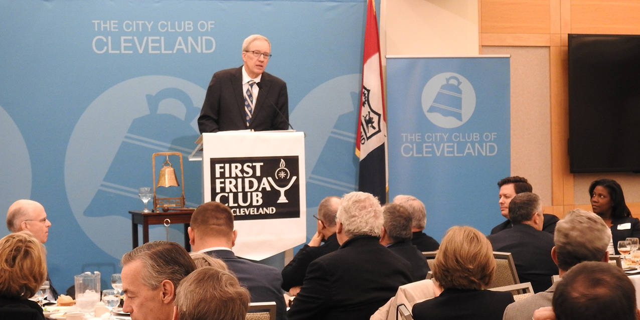 John Carroll University president shares ‘inspired leadership’ philosophy with First Friday Club of Cleveland