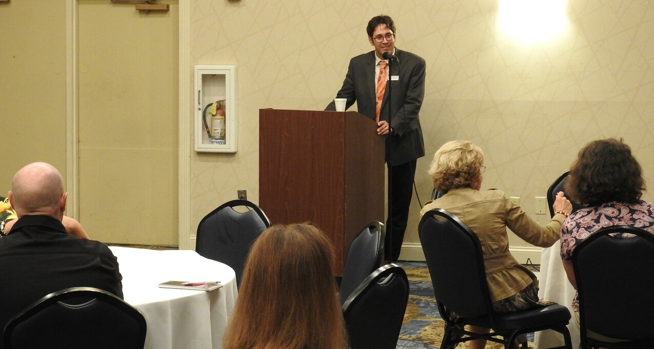 Chavez shares joy of evangelization with Theology on the Rocks West group