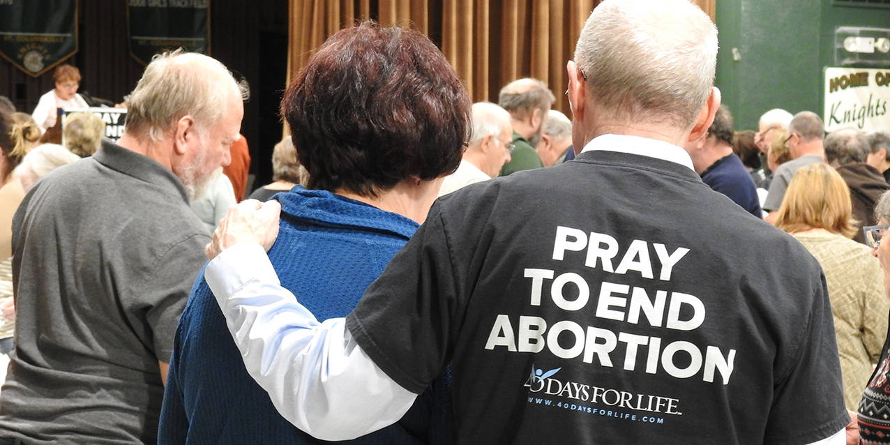 Rally at St. Columbkille Parish kicks off 40 Days for Life spring campaign
