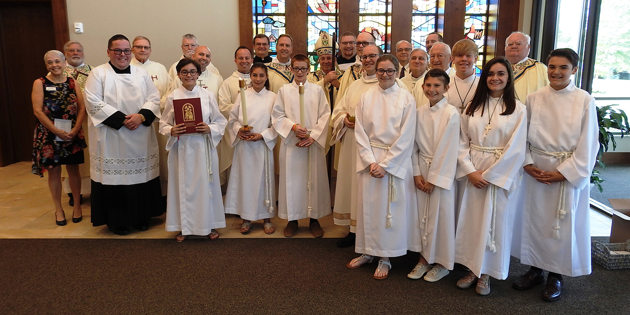 Bishop Perez dedicates new worship space, altar at St. Ambrose Parish