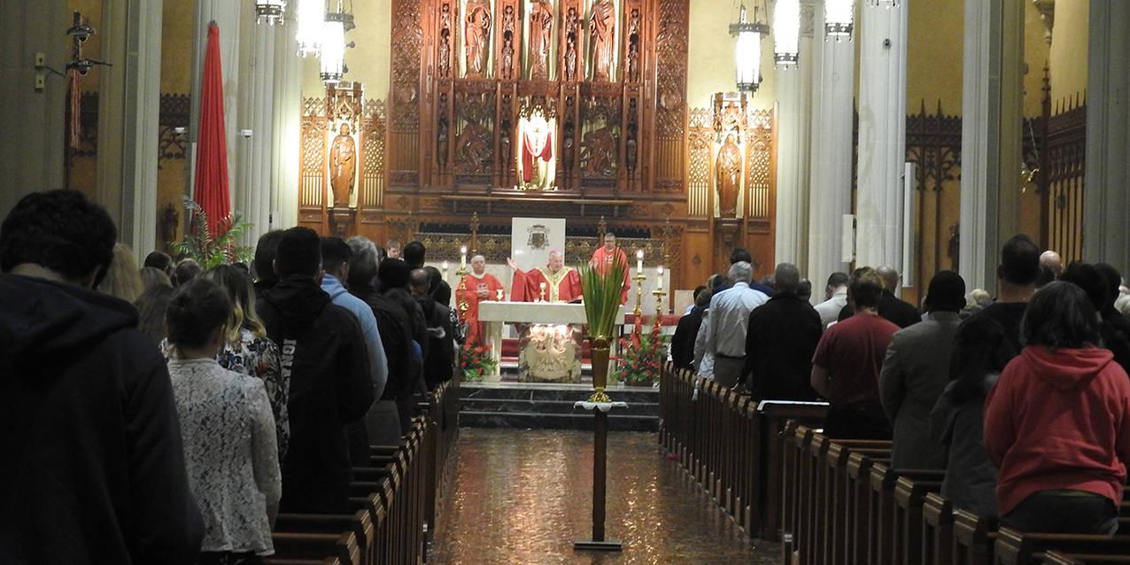 Parents of Priests attend Palm Sunday Mass, brunch with bishop