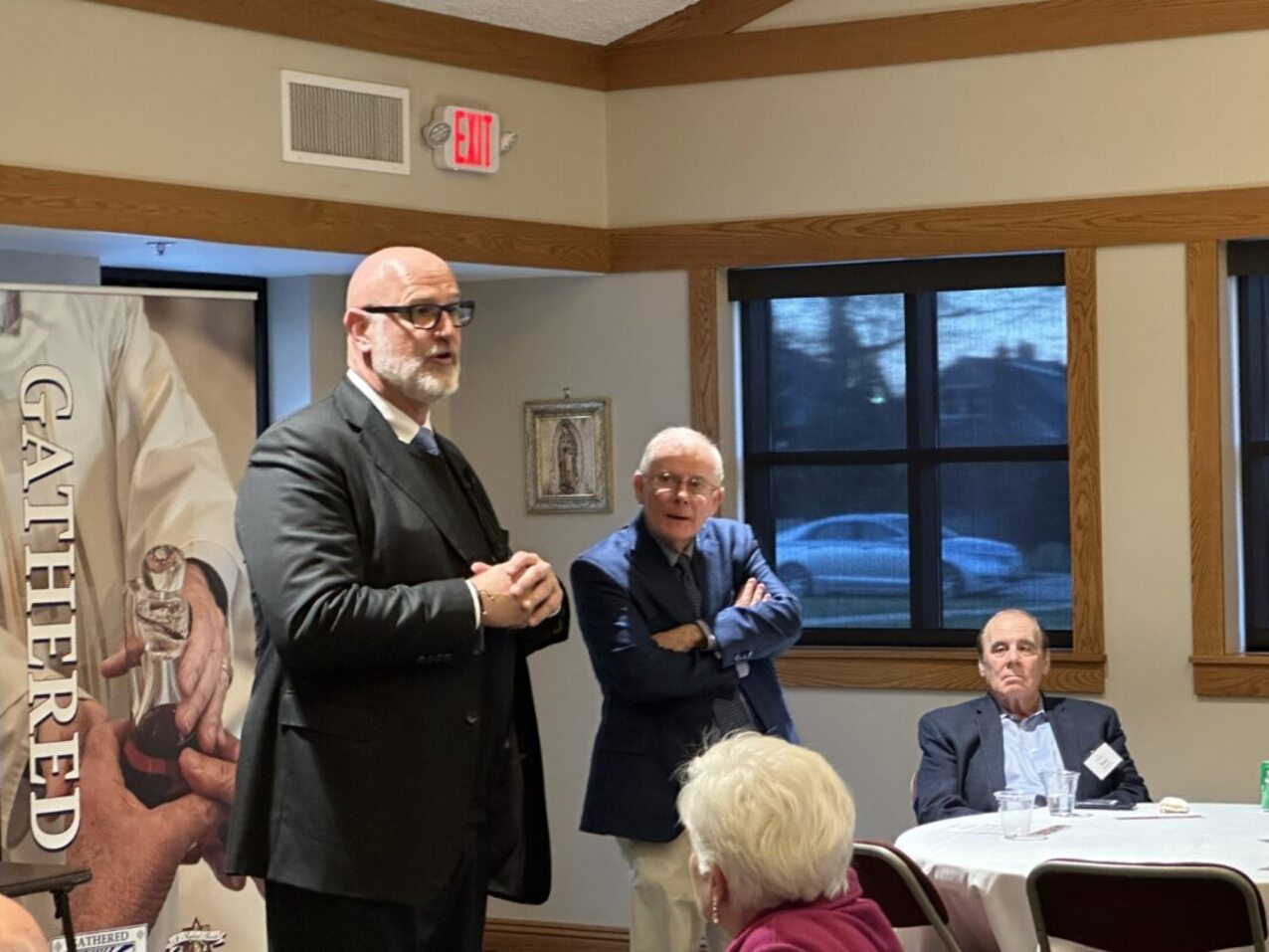 Grbac, Kyle talk faith, football to St. John the Evangelist Leadership Guild  