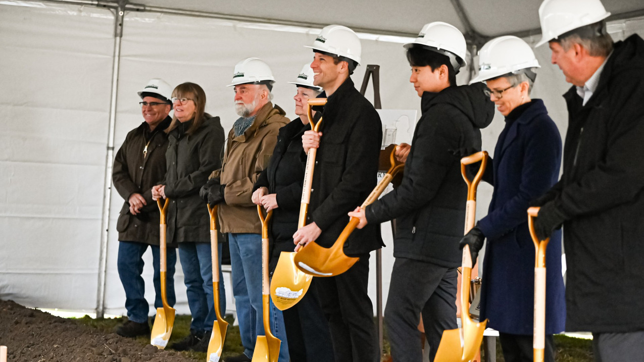 Ground is broken for new rectory at St. Mary Parish, Chardon