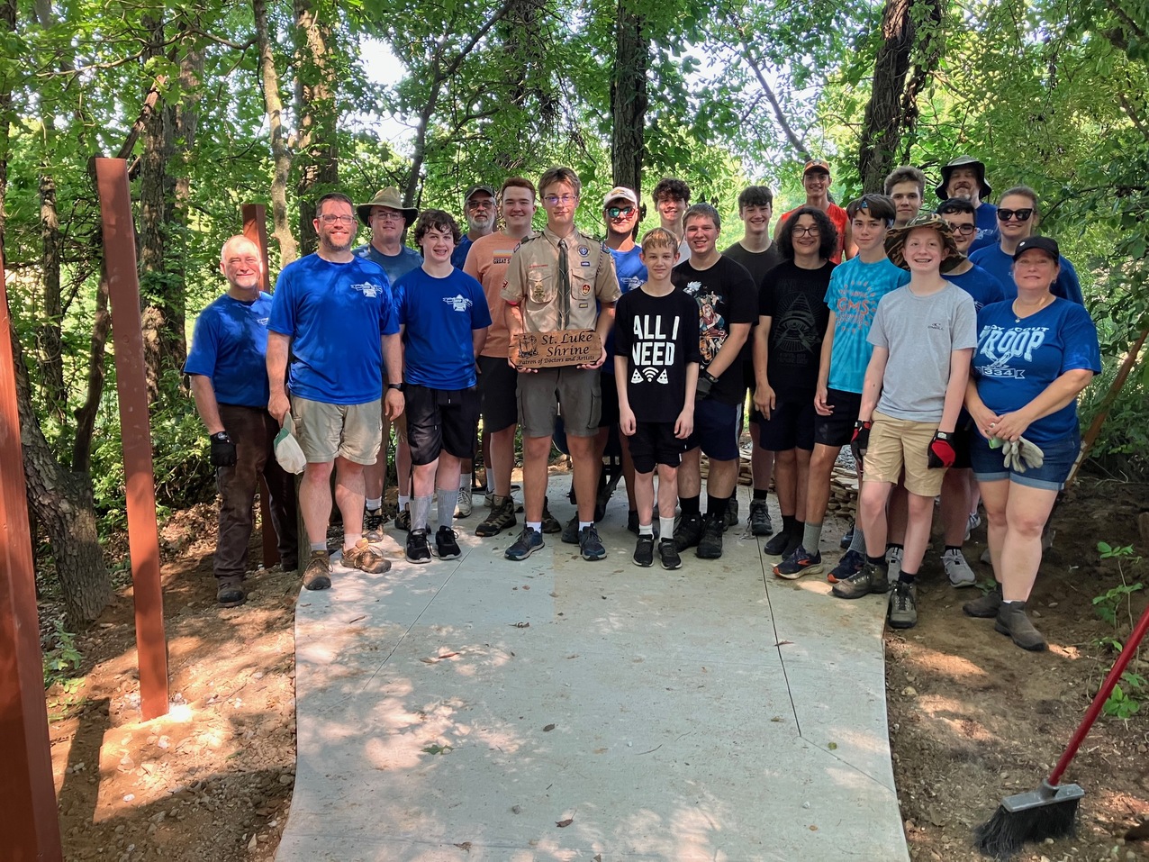 Eagle Scout projects result in two new shrines at Queen of Heaven Parish