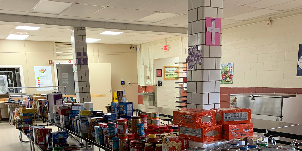 Schools across the diocese collect food, essential items to aid struggling families during health crisis 
