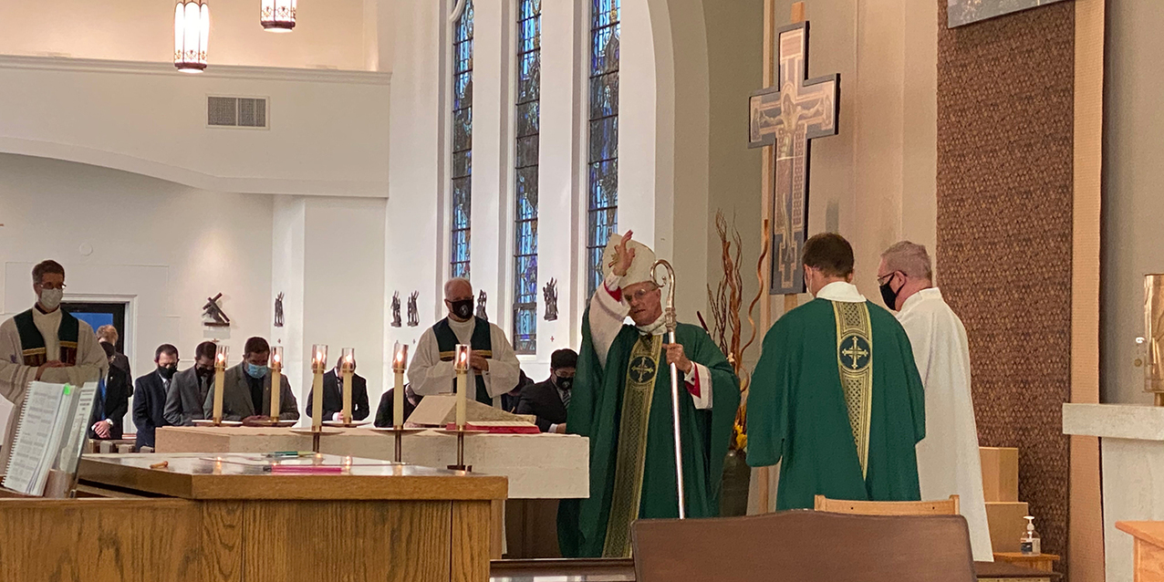 Archbishop Broglio celebrates Mass with diocesan seminary community