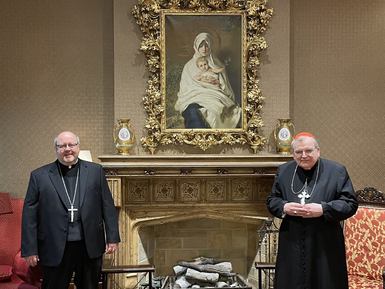 Meetings with cardinal, priests and Culture Project missionaries highlight bishop’s day