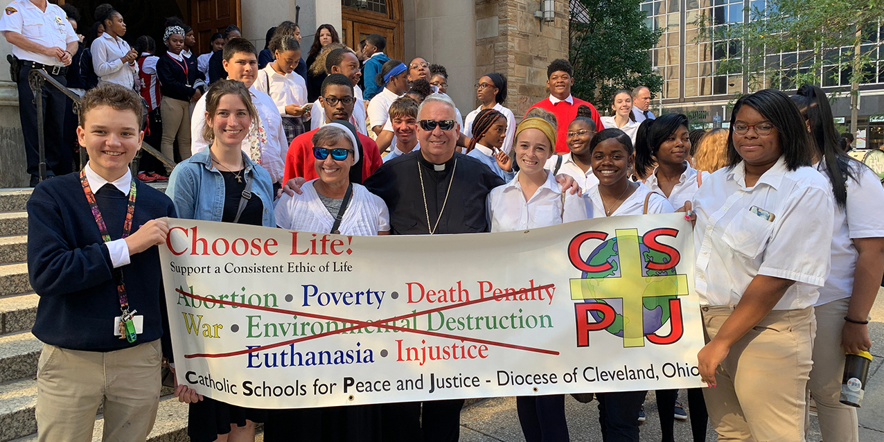 Annual Catholic Schools for Peace and Justice Mass, rally draw 400 students