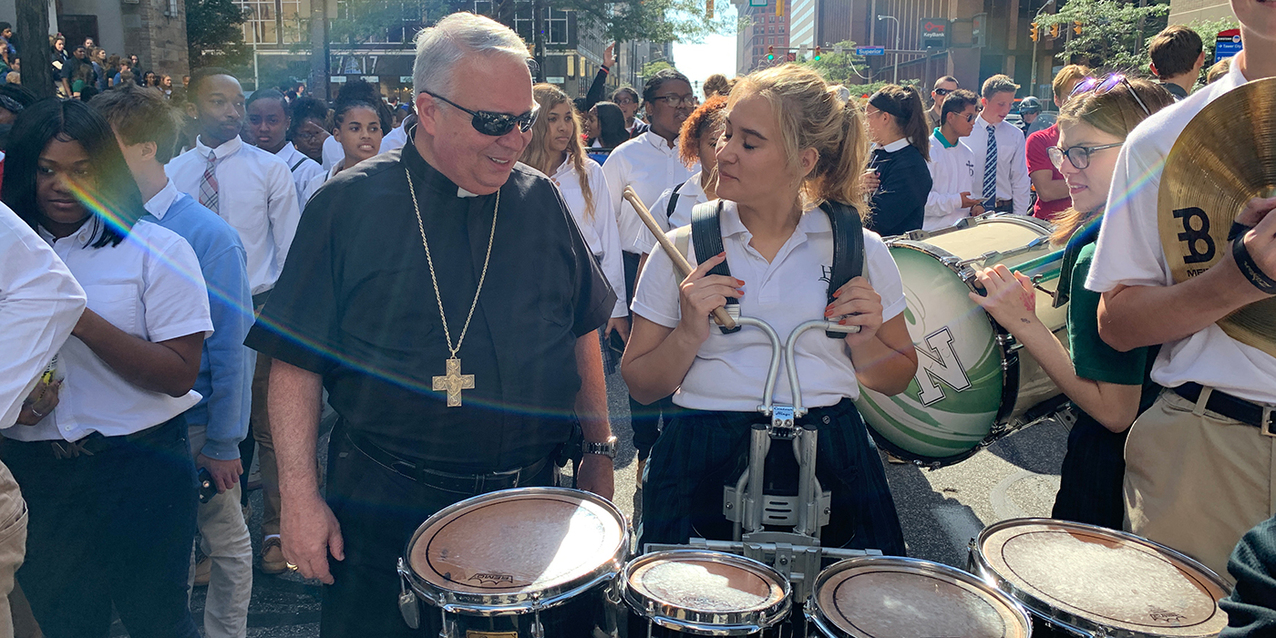 Annual Catholic Schools for Peace and Justice Mass, rally draw 400 students