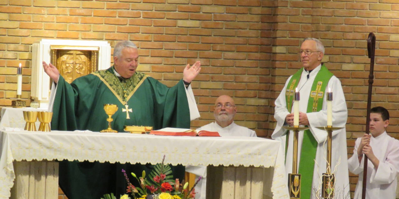 Confirmation class meet and greet, parish ministry fair highlight bishop’s visit to Prince of Peace