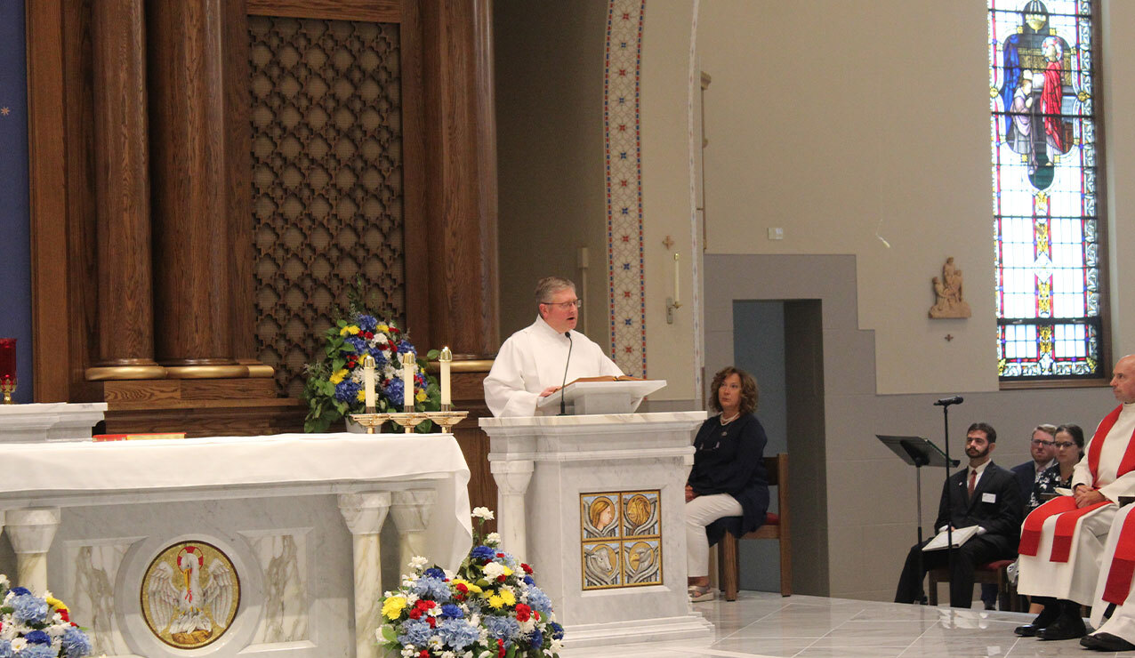Bishop Woost welcomes all ‘home’ during opening Mass at CPL