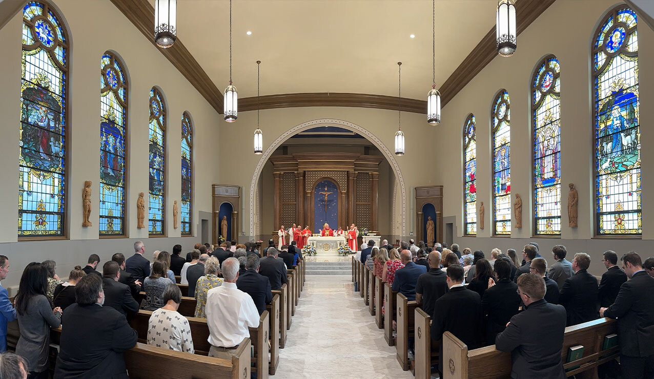 Bishop Woost welcomes all ‘home’ during opening Mass at CPL