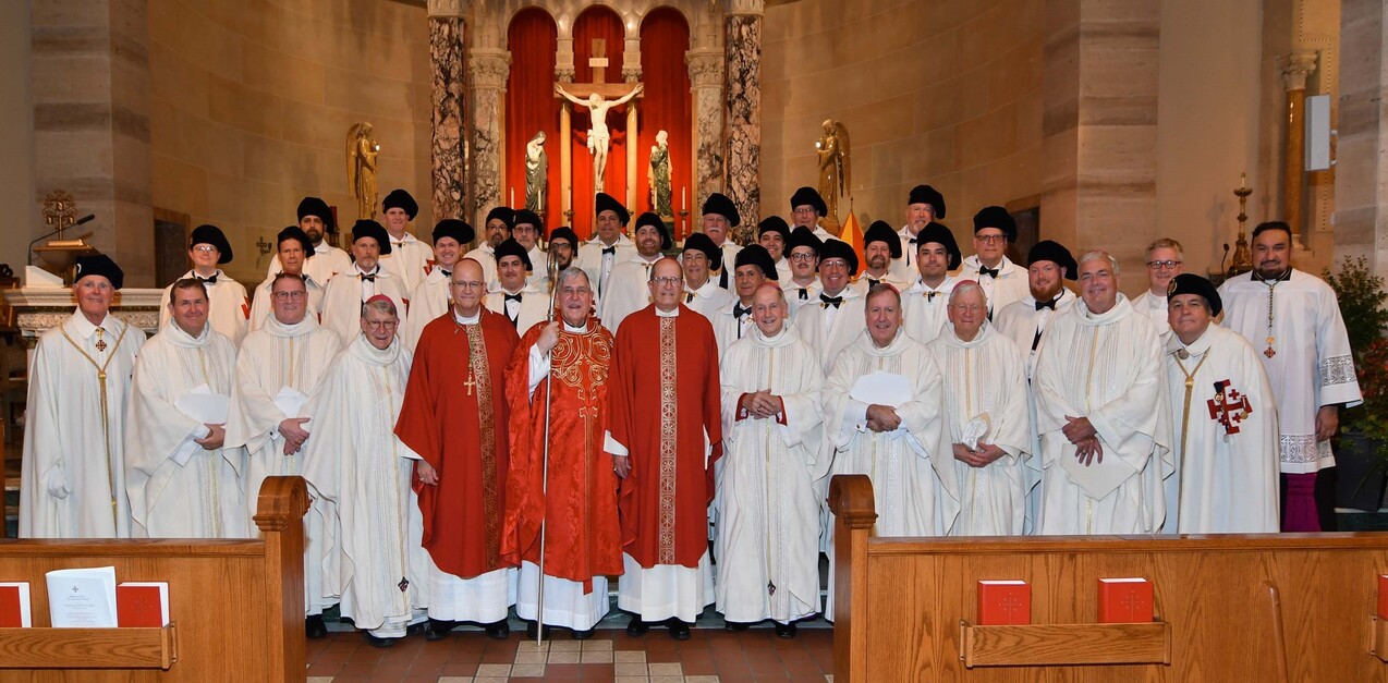 Two men from diocese among newly invested Knights of the Holy Sepulchre