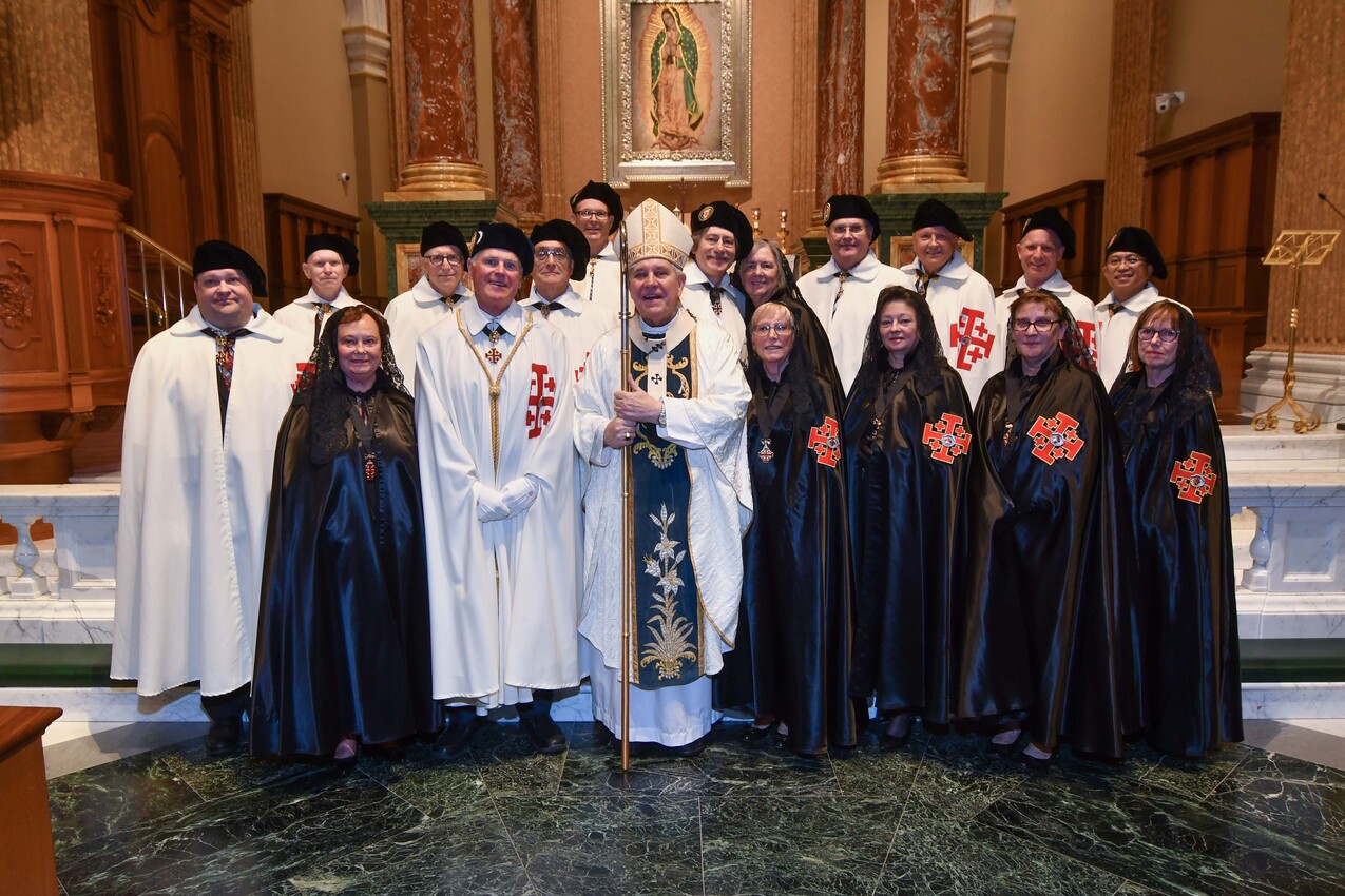 Diocesan residents promoted, invested in Equestrian Order of Holy Sepulchre