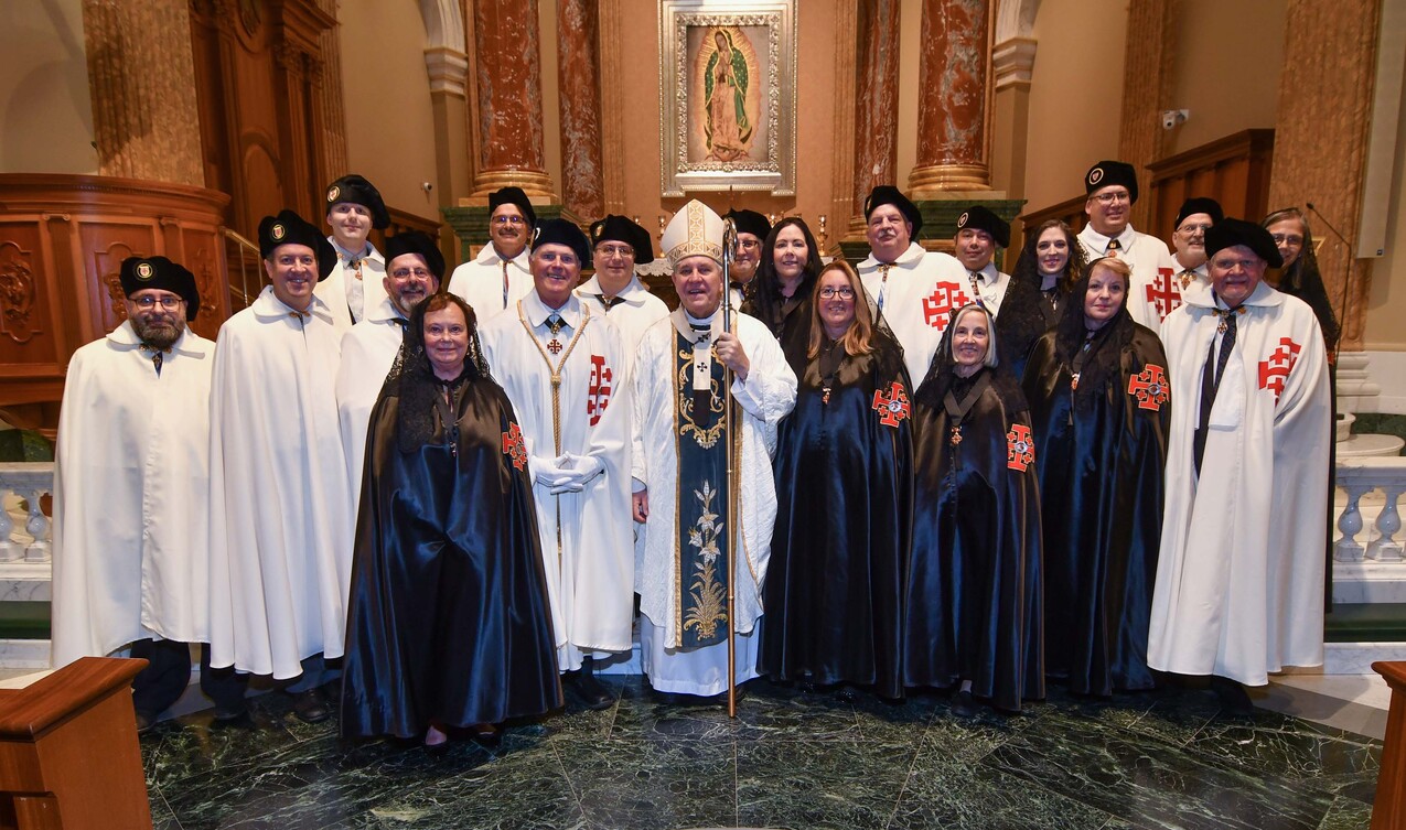 Diocesan residents promoted, invested in Equestrian Order of Holy Sepulchre