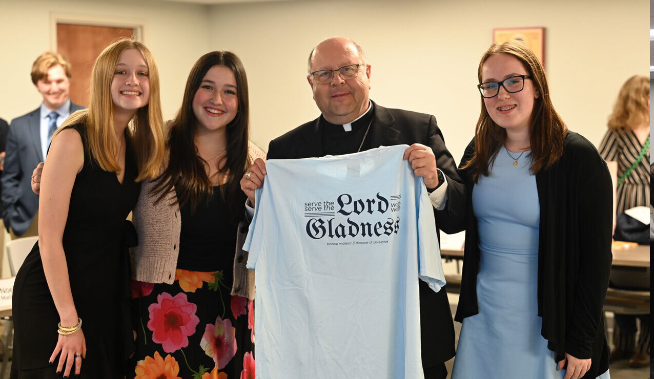 Diocesan Youth Advisory Council meets with Bishop Malesic 